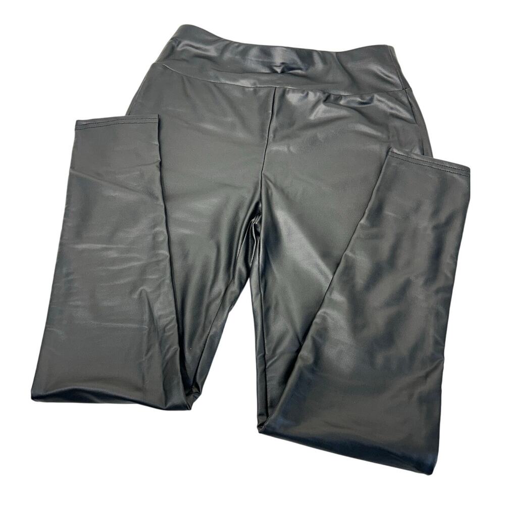 ASO Vampire Diaries Sleek Black Faux Leather Slim Fit Pants/leggings  - Size‎ M